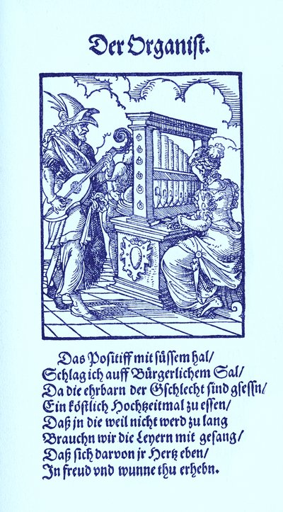 Organist by Jost Amman
