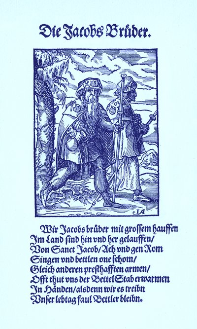 Pilgrims to Santiago de Compostela by Jost Amman