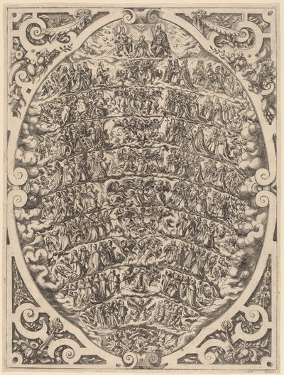 The Hierarchy of the Heavens by Jost Amman
