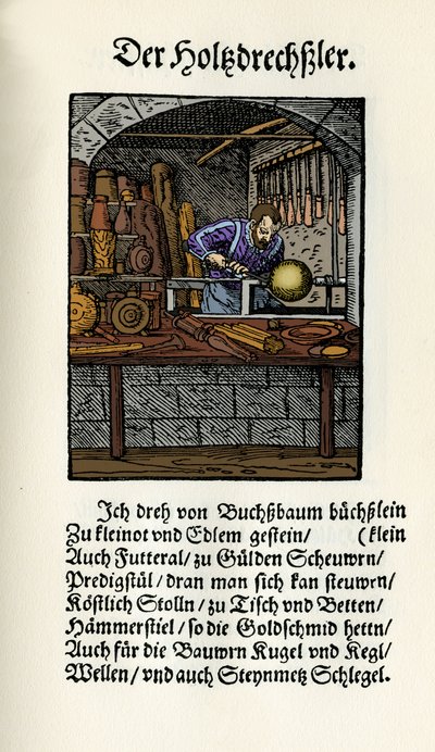 Wood Turner by Jost Amman