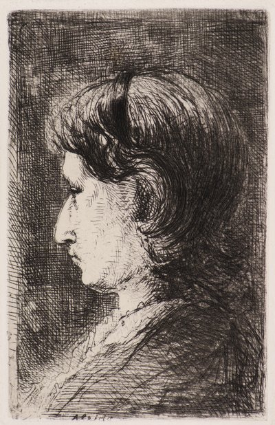 Female Portrait by Jozef  Israels