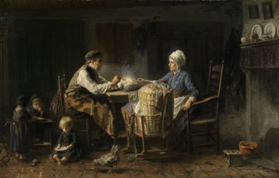 The Frugal Meal by Jozef (1824 1911) Israels