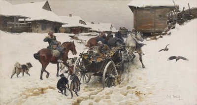 Departure for the Hunt by Jozef Brandt