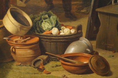 Public Auction After Judicial Seizure (detail) by Jozef Geirnaert