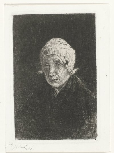 Old Woman from Katwijk by Jozef Israëls