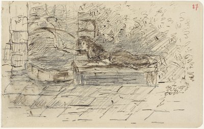 Reclining Woman by a Spring by Jozef Israëls