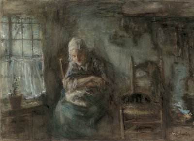 Old Fisherwoman by Jozef Israëls