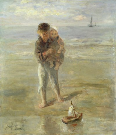 The Toy Boat by Jozef Israëls
