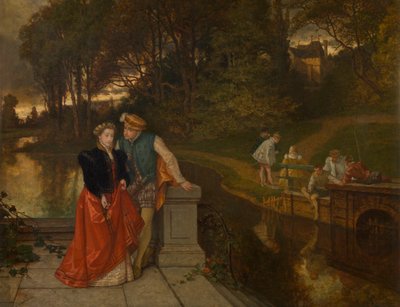 Lovers in the Park by Jozef Lies