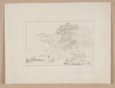 Horses by a Lake by Jørgen V. Sonne