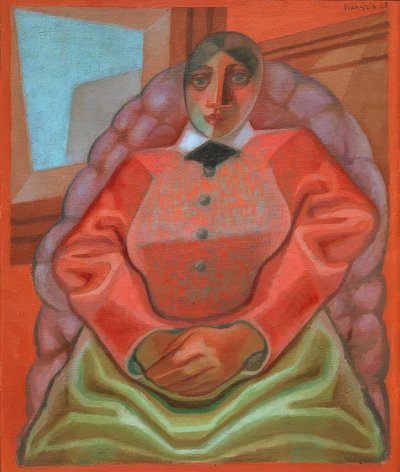Woman in Armchair by Juan Gris