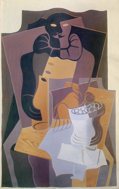 Pierrot by Juan Gris
