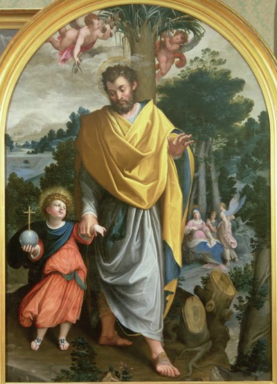 St. Joseph Leading the Infant Christ by Juan Sanchez Cotan