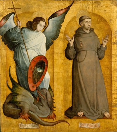 Michael the Archangel and Saint Francis by Juan de Flandes