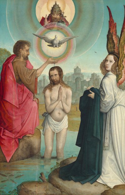 The Baptism of Christ by Juan de Flandes