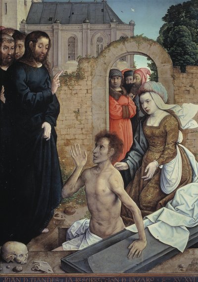 The Resurrection of Lazarus by Juan de Flandes