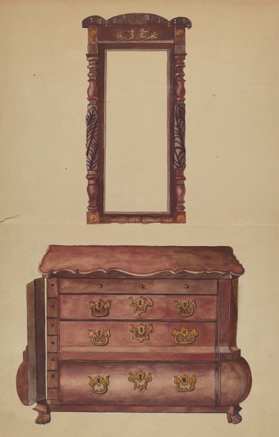 Drawers and Mirror by Juanita Lantz