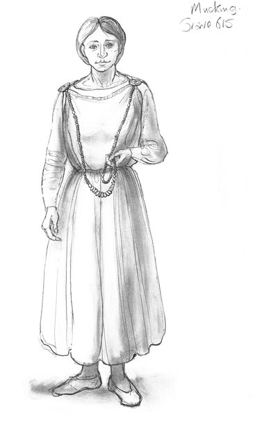 Anglo-Saxon woman by Judith Dobie