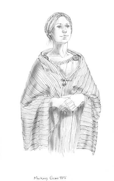 Anglo-Saxon woman by Judith Dobie