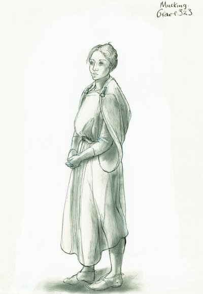 Anglo-Saxon woman by Judith Dobie