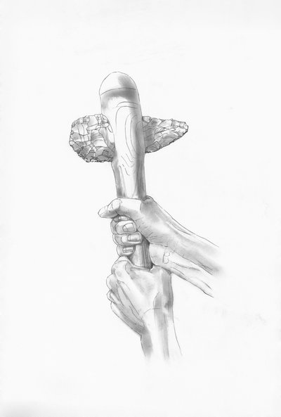 Neolithic flint axe by Judith Dobie