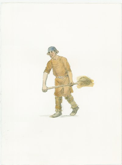Saxon Farmer, c1066 by Judith Dobie