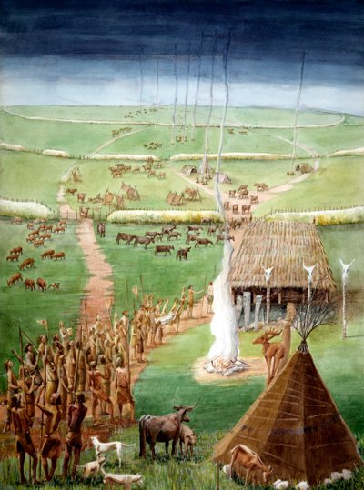 Windmill Hill, Avebury, Wiltshire, in Neolithic Times by Judith Dobie