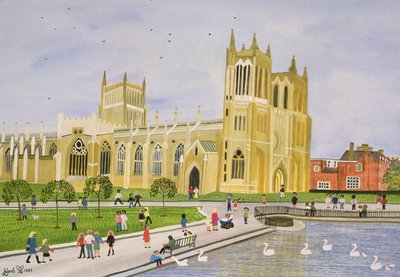 Bristol Cathedral and College Green by Judy Joel