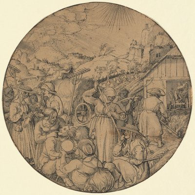 The Hay Harvest (June) by Jörg Breu the Elder