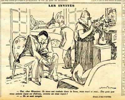 Candide, Satirical in B & W by Jules Abel Faivre