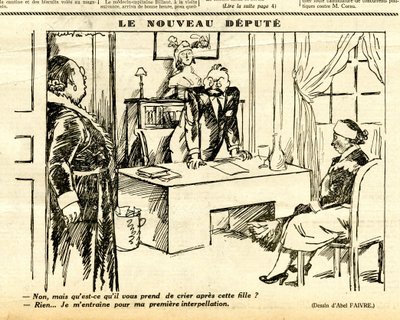 Candide, Satirical in B & W by Jules Abel Faivre