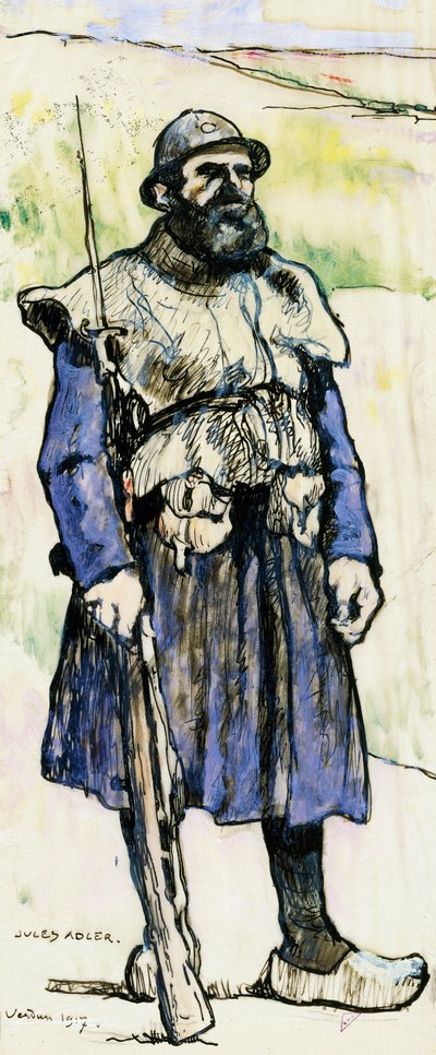 Soldier in Verdun by Jules Adler