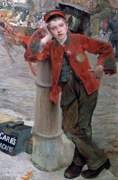 London Shoeshine Boy by Jules Bastien Lepage