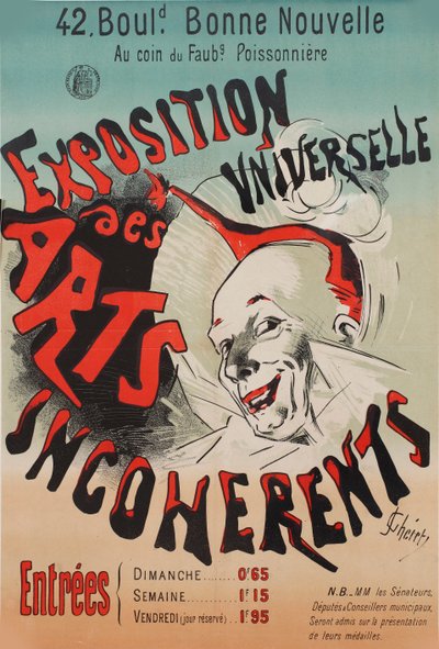 Exposition Universelle des Arts incohérents by Jules Cheret