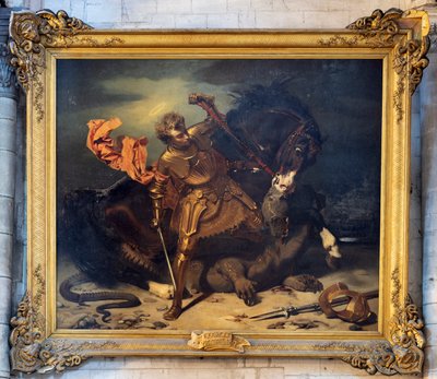 Saint George Slaying the Dragon by Jules Claude Ziegler