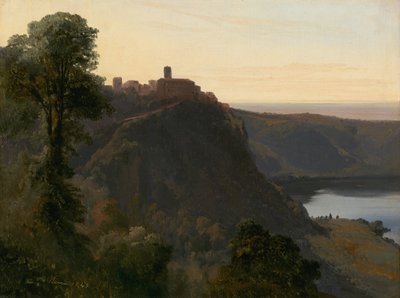 View of Lake Nemi by Jules Coignet