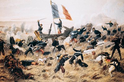 Battle of Gravelotte by Jules Descartes Férat