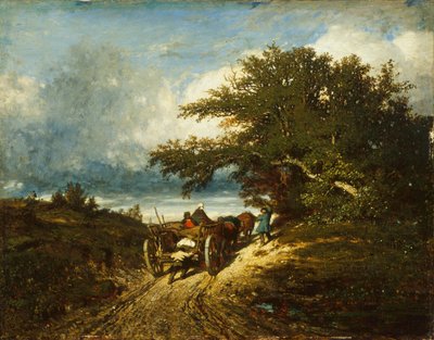 On the Road by Jules Dupré