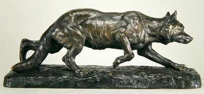 Crouching Wolf by Jules Edmond Masson