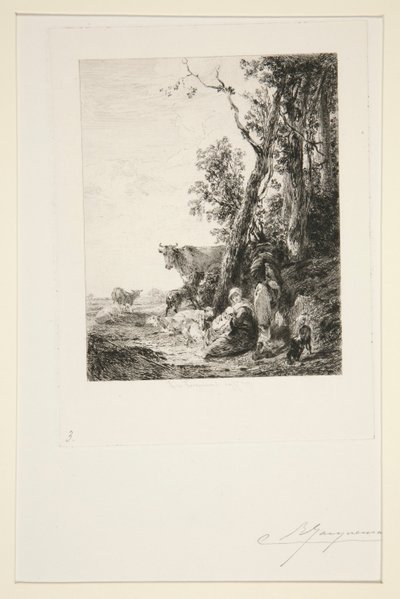 Rest by Jules Ferdinand Jacquemart