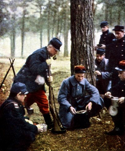 French soldiers, Marne, September 1914 by Jules Gervais Courtellemont