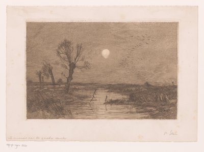Marsh with Four Willows by Jules Guiette