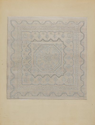 Candlewick Coverlet Woven by Jules Lefevere