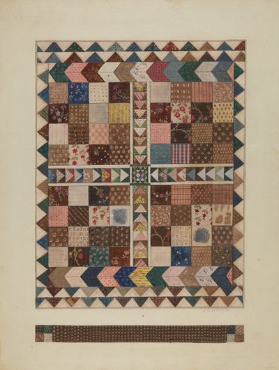 Patchwork Crib Quilt by Jules Lefevere