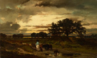 Sunset by Jules Louis Dupré