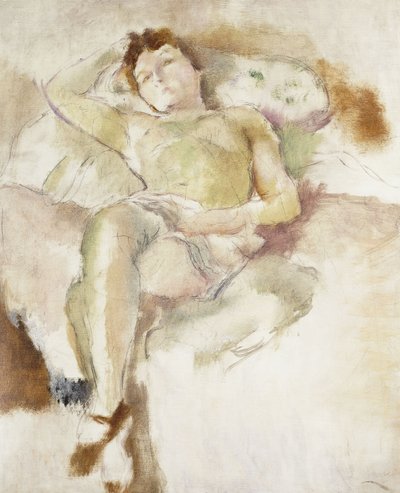 Bobette Lying Down by Jules Pascin