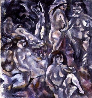 Eight Women in the Nude by Jules Pascin