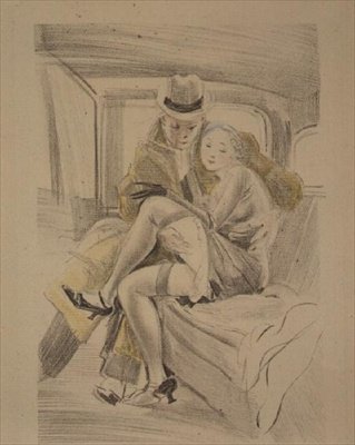 Railway Frolics by Jules Pascin