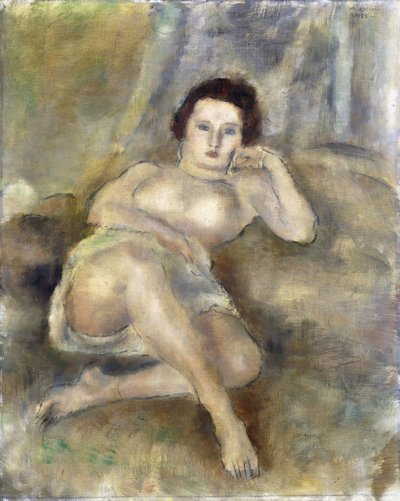 Reclining Girl by Jules Pascin