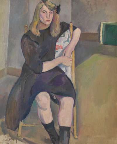 Seated Girl by Jules Pascin